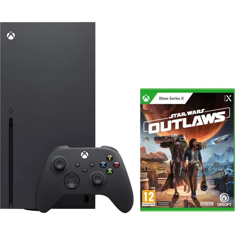 Xbox Series X 1TB with Star Wars Outlaws - Carbon Black
