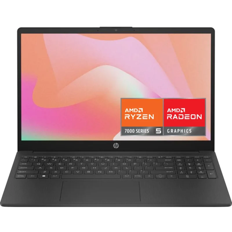 HP 15-fc0016na 15.6" Laptop - AMD Ryzen™ 7, 512GB SSD, 8 GB RAM - Black