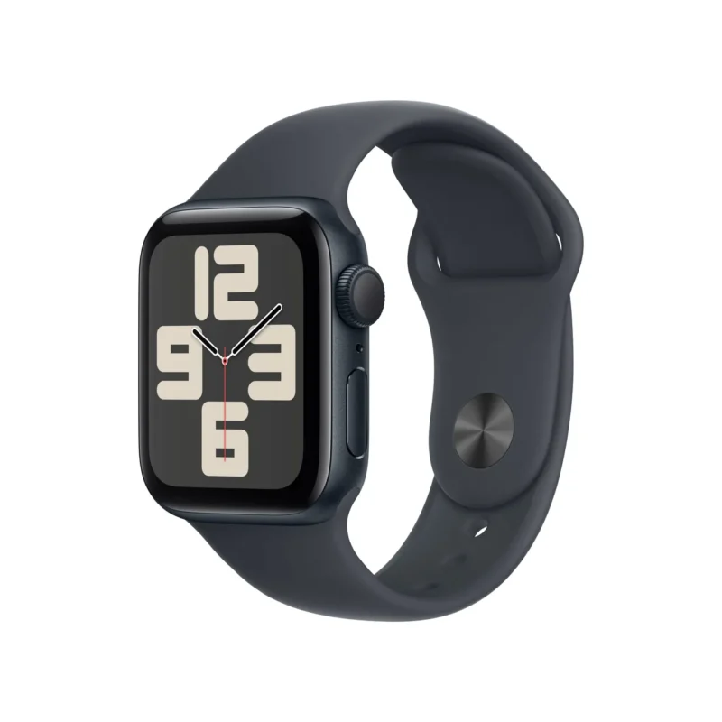 Apple Watch SE (2nd Gen), 40mm, Midnight Aluminium Case, GPS [2024] - Midnight Sport Band - S/M