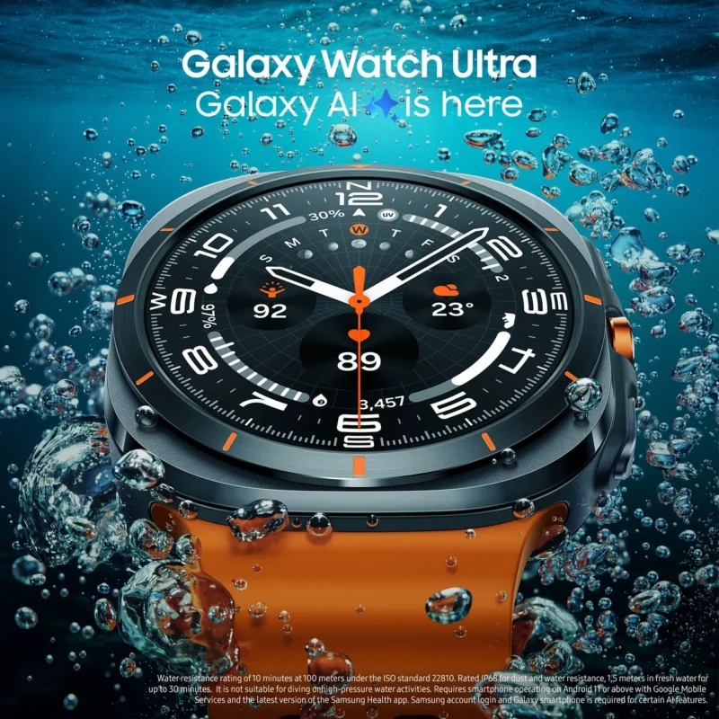 Samsung Galaxy Watch Ultra, GPS + Cellular - 47mm - Titanium Grey / Orange